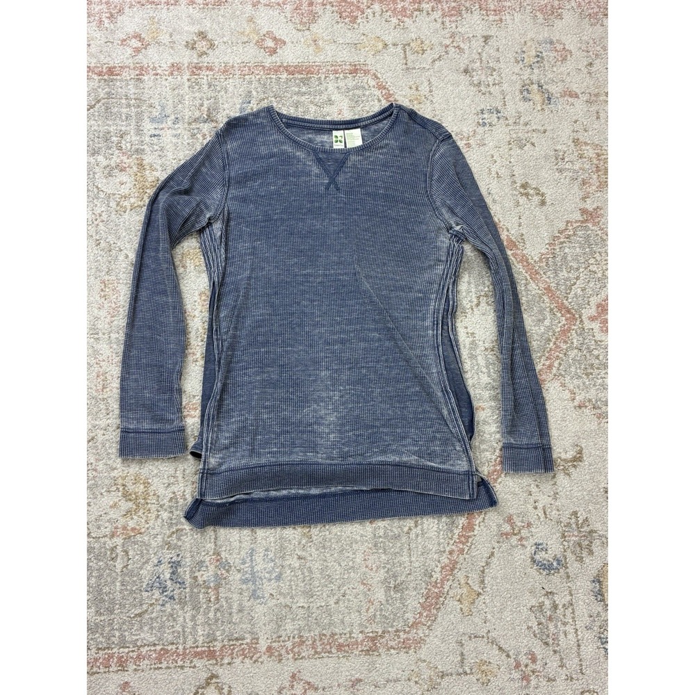 Green Tea Acid Wash Utility Thermal Long Sleeve M Granola Indie Coastal Layering